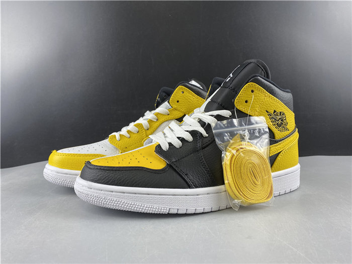 Jordan1 black yellow Cj9219-700