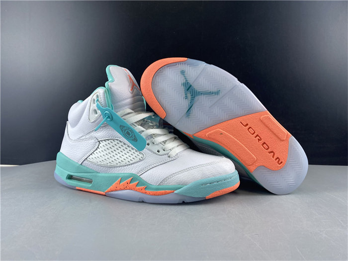 jordan5 light aqua (gs) 440892-100