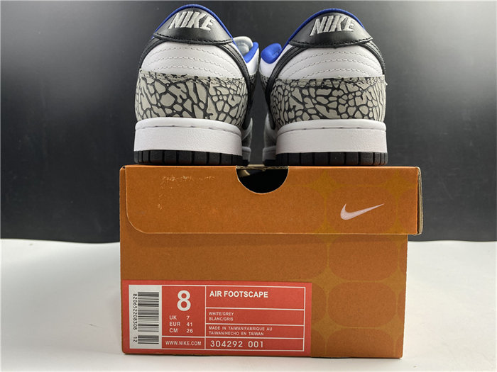 nike dunk sb low supreme white cement 304292-001