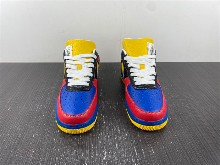 nike air force 1 l**is V*t*n red and yellow