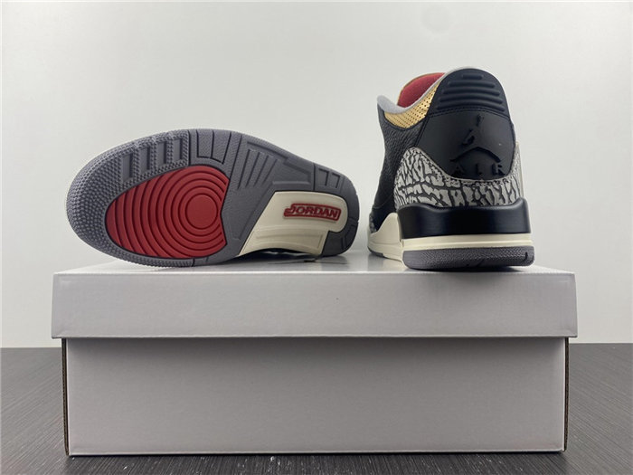 jordan 3 retro black cement gold ck9246-067