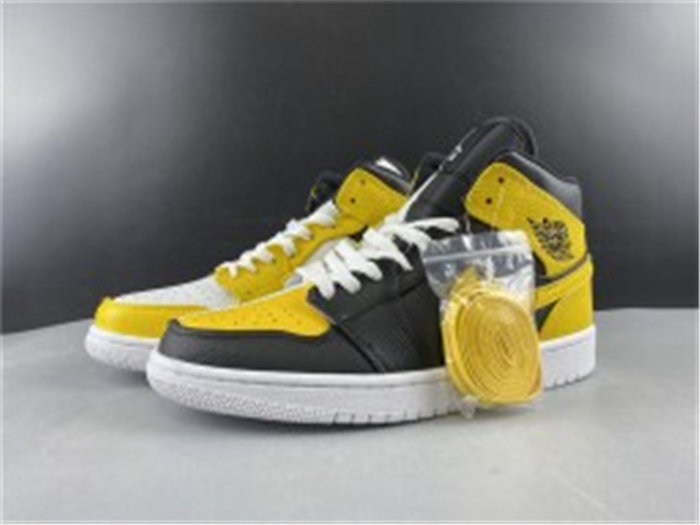 Jordan1 black yellow Cj9219-700