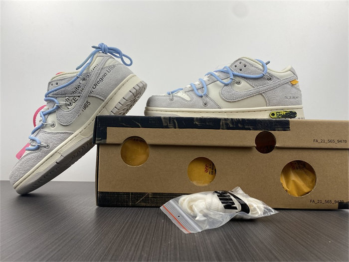 nike dunk low off-white lot 38 dj0950-113