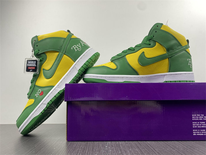 nike sb dunk high supreme by any means brazil dn3741-700