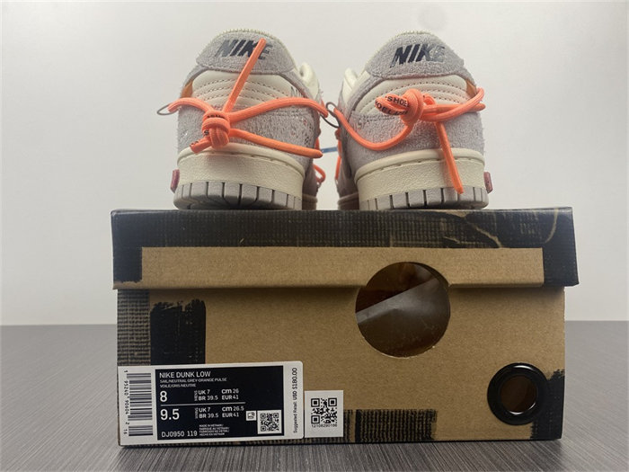 nike dunk low off-white lot 19 dj0950-119