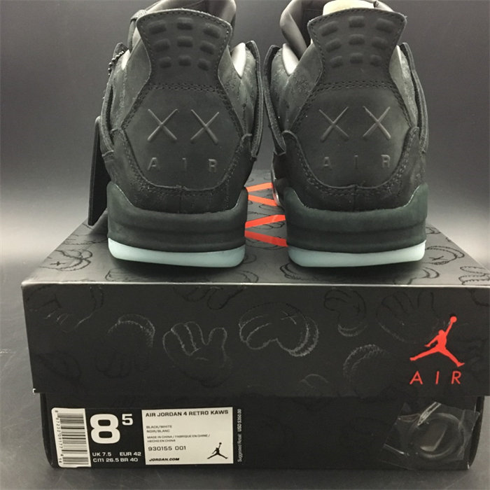 jordan 4 retro kaws black 930155-001