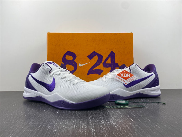 nike kobe 8 protro “white court purple” fq3549-100