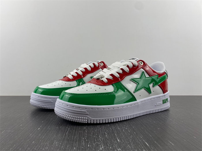 a bathing ape bape sta low green white red