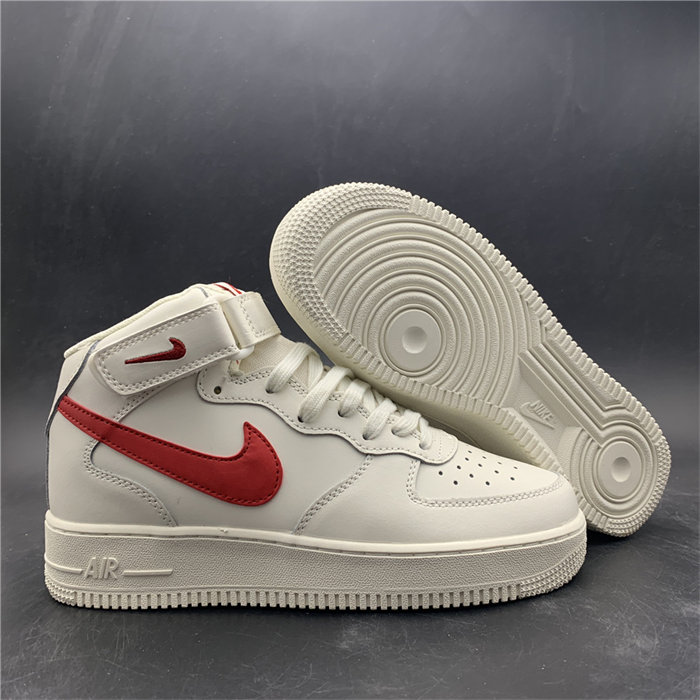 Nike Air Force 1 Mid Sail University Red 315123-126