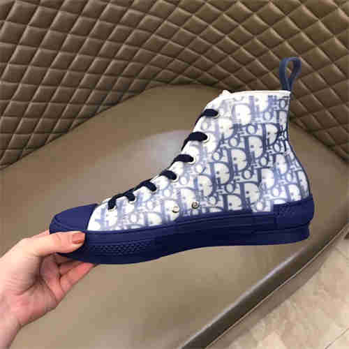 D***R B23 HIGH TOP OBLIQUE SNEAKER BLUE