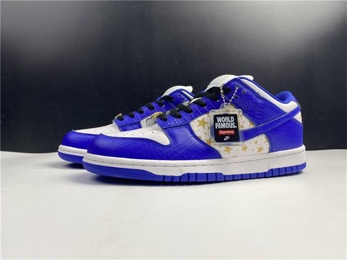 nike sb dunk low supreme stars hyper royal dh3228-100