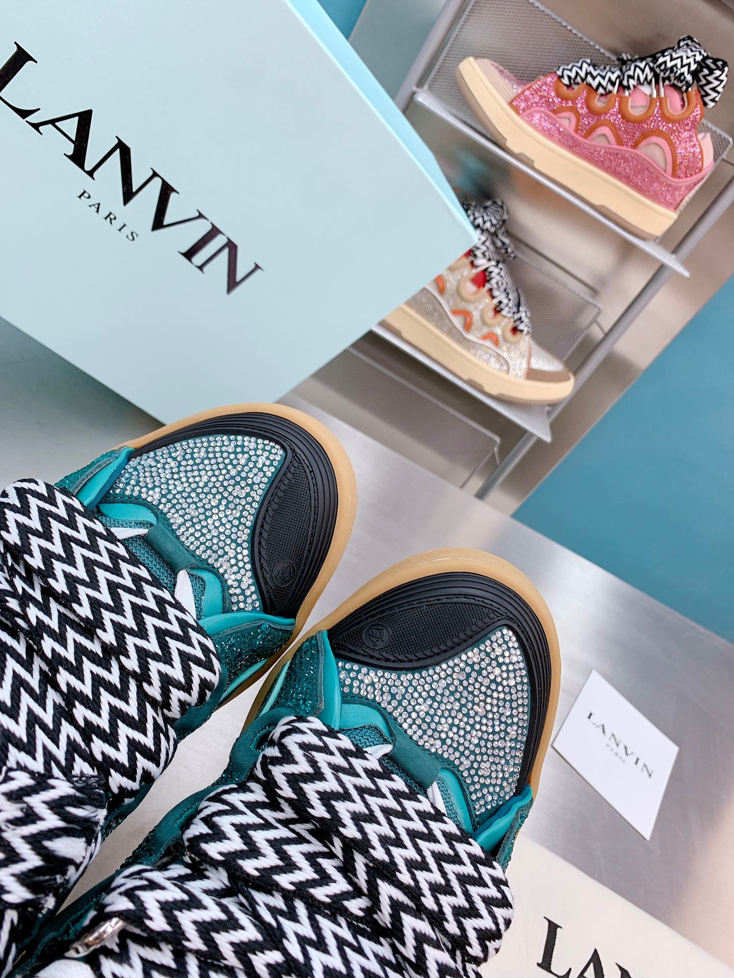 lanvin curb sneaker 25