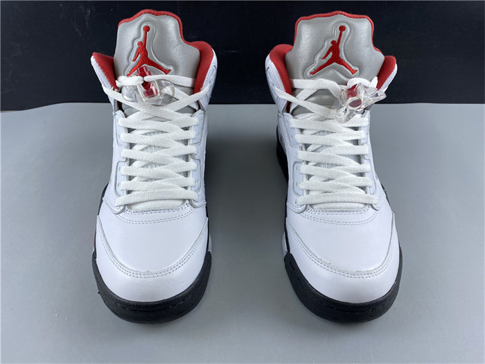 Jordan5 Fire Red Silver Tongue DA1911-102