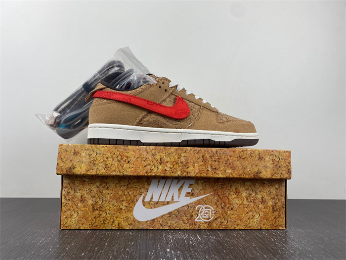 nike dunk low sp clot cork fn0317-121