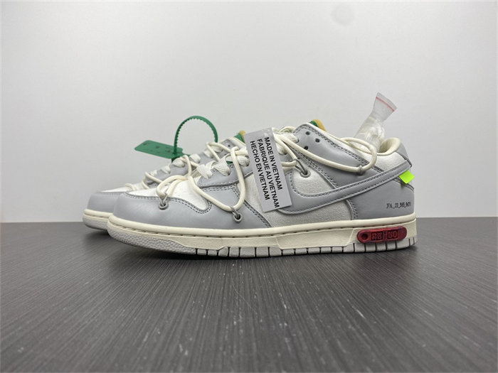 nike dunk low off-white lot 25 dm1602-121