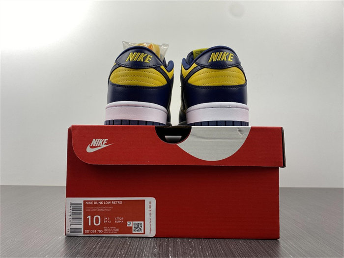 nike dunk low michigan dd1391-700