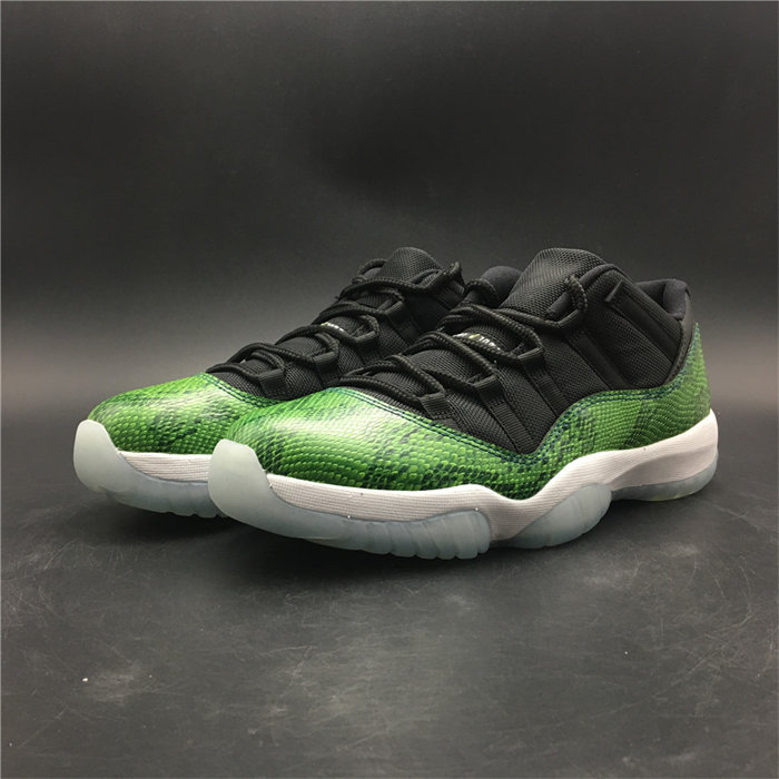 Jordan 11 Retro Low Green Snakeskin 528895- 033