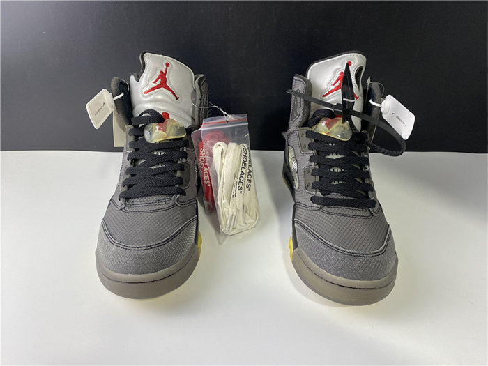 Jordan5 Off-White Black CT8480-001