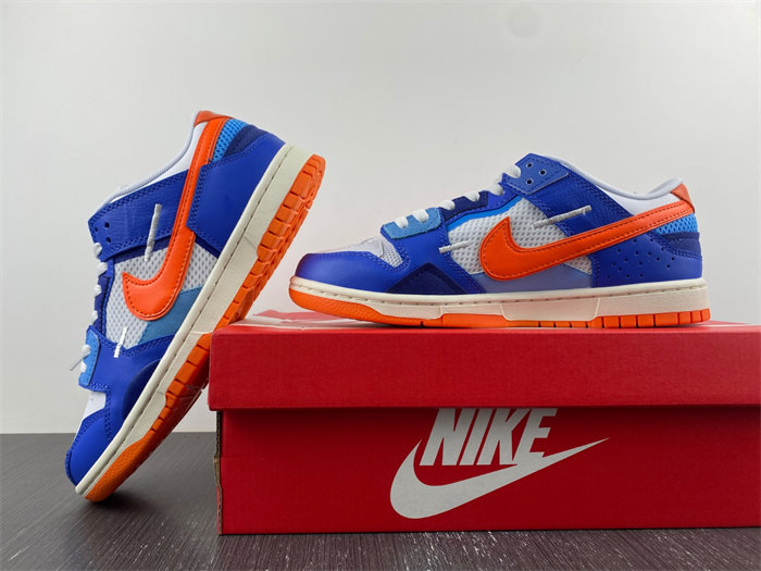 nike dunk low scrap knicks dm0128-100