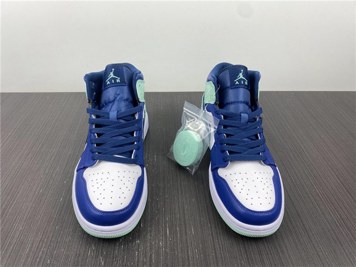 Jordan1 Mid Mystic Navy Mint Foam 554724-413