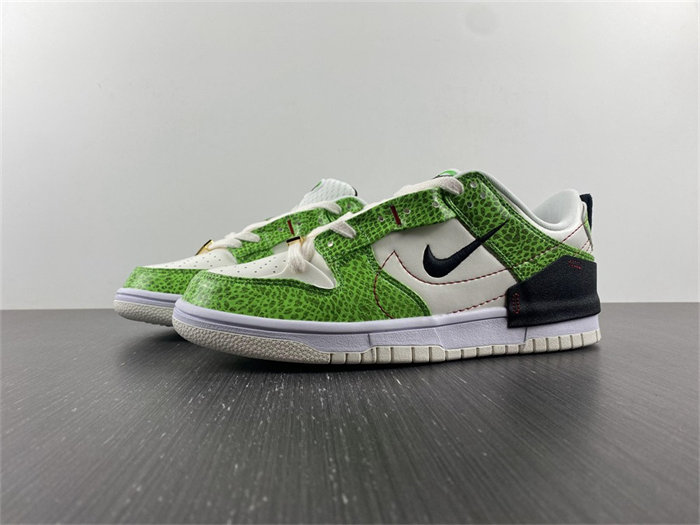 nike dunk low disrupt 2 just do it snakeskin green dv1491-101