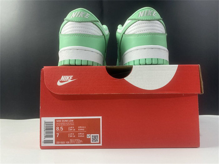 nike dunk low green glow dd1503-105