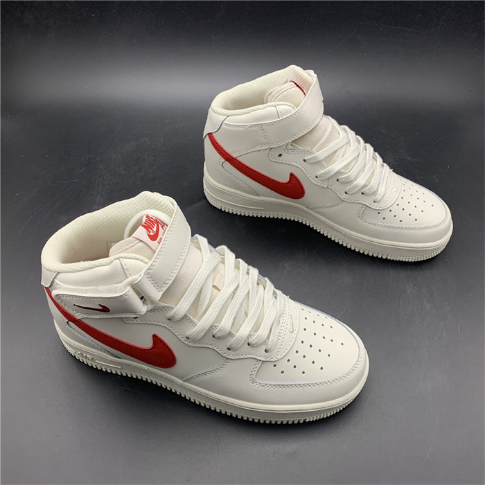 Nike Air Force 1 Mid Sail University Red 315123-126