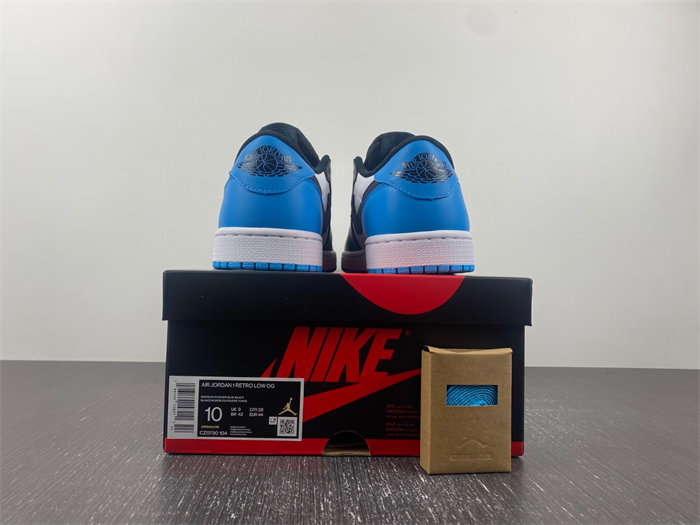 Jordan 1 Retro Low OG Black Dark Powder Blue CZ0790-104