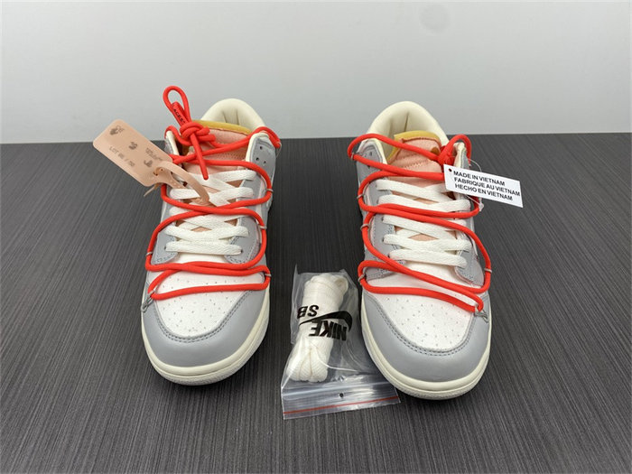 nike dunk low off-white lot 6 dj1602-110