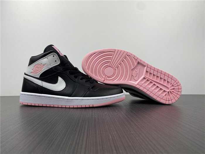 Jordan1 Mid Arctic Pink Black 555112-061