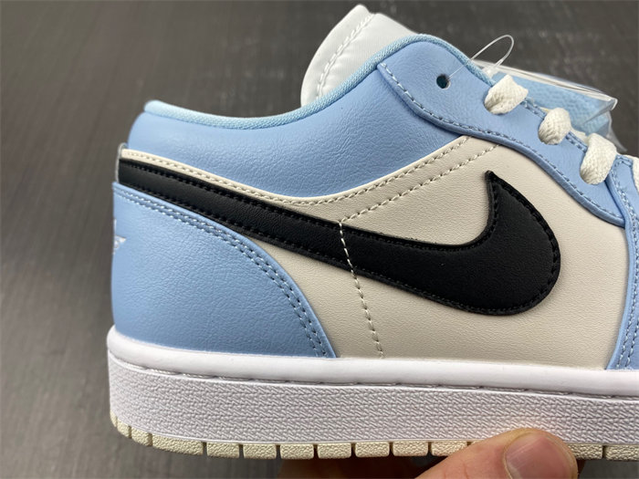 Jordan 1 Low Ice Blue Black 554723-401