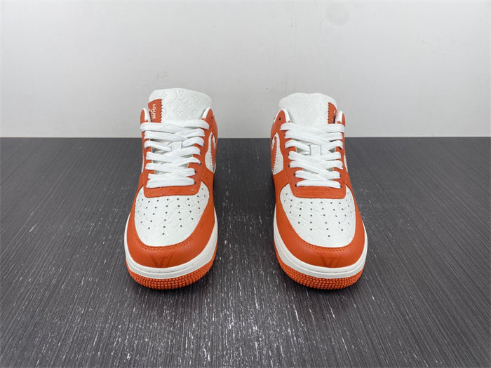 l**is V*t*n nike air force 1 low by virgil abloh white orange