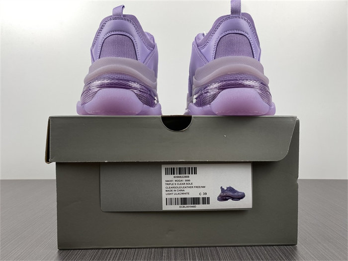 blcg triple s clear sole purple 544351 w2ga1 5890