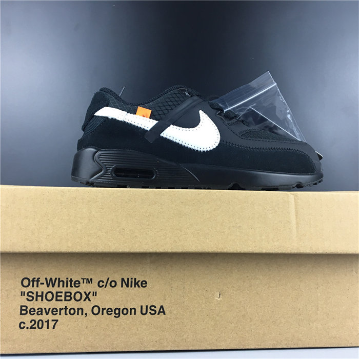 nike air max 90 off-white black white bv0852-001