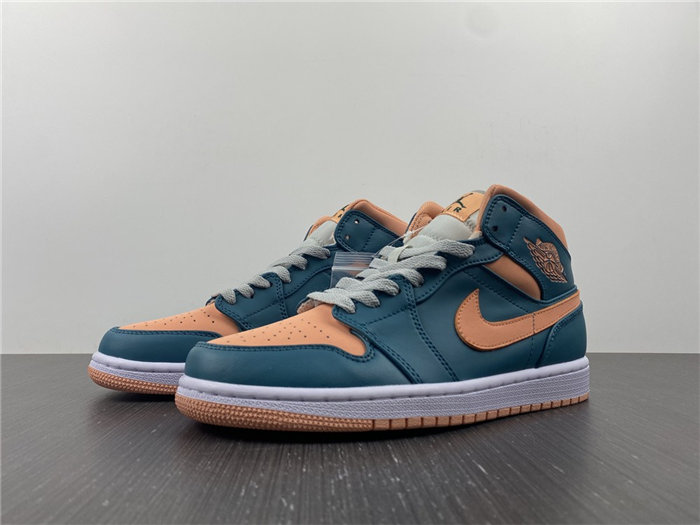 jordan1 mid dark teal green bq6472-308