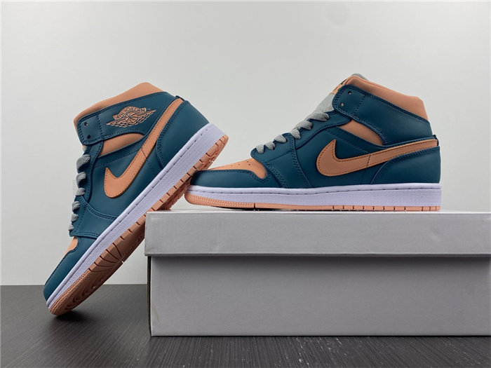 jordan1 mid dark teal green bq6472-308