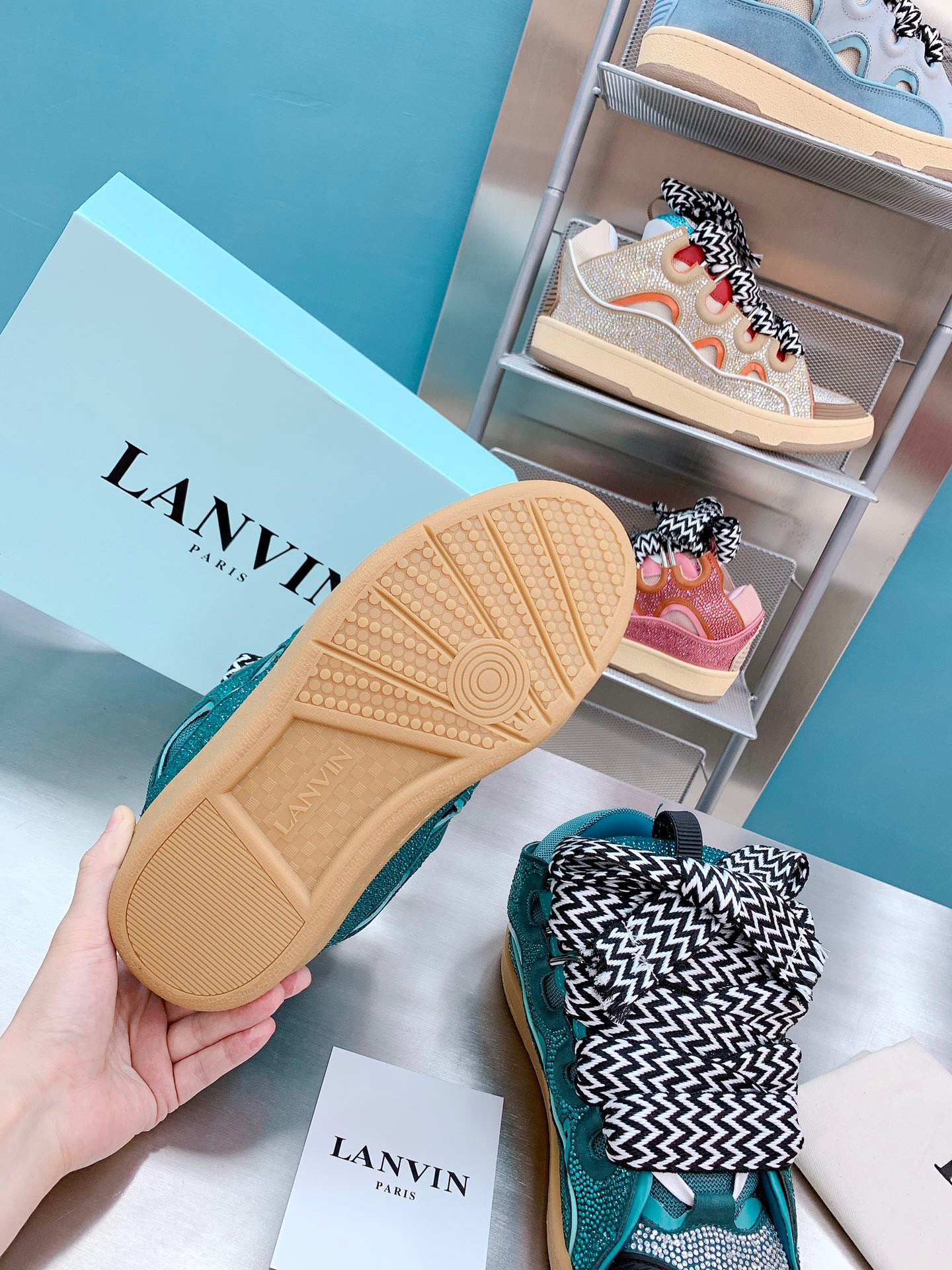 lanvin curb sneaker 25