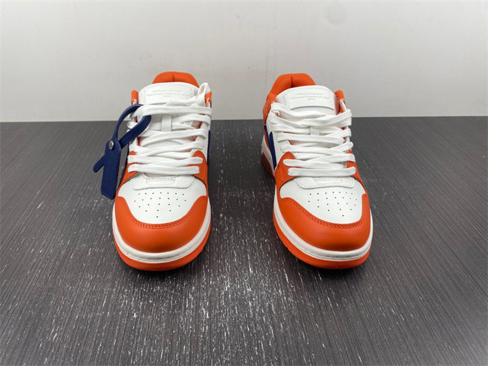 OFF-WHITE Out Of Office OOO Low Tops White Orange Blue OMIA189F21LEA0022045