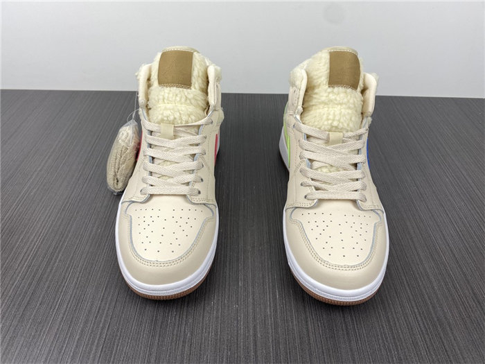 Jordan1 Mid Fleece Pearl White DO2207-264