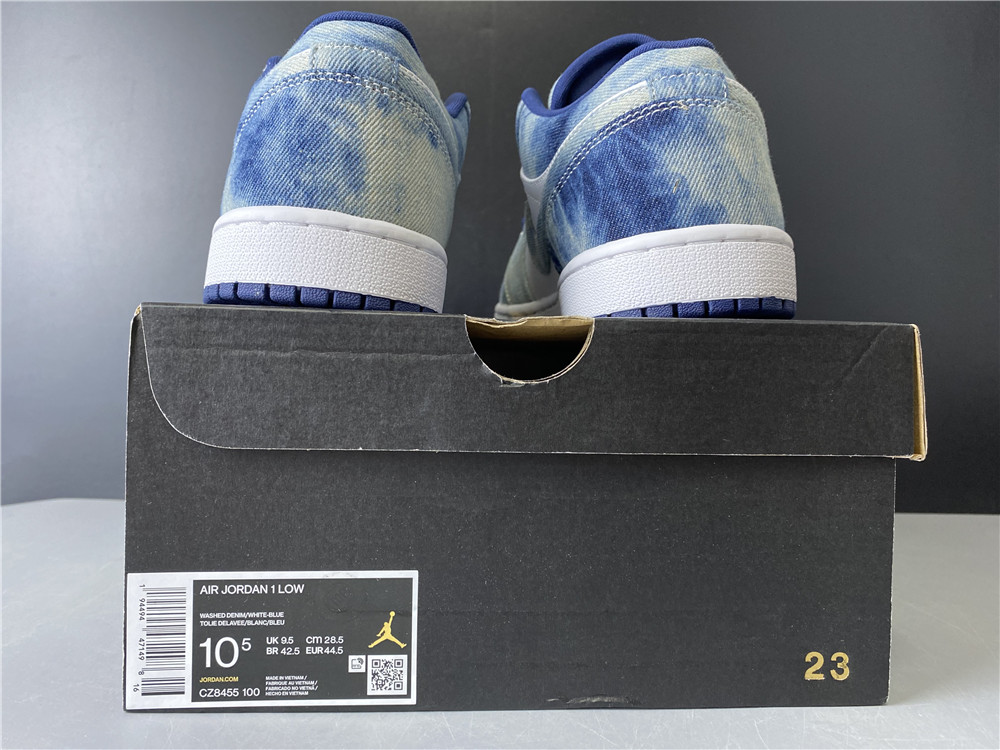 jordan1 washed denim cz8455-100