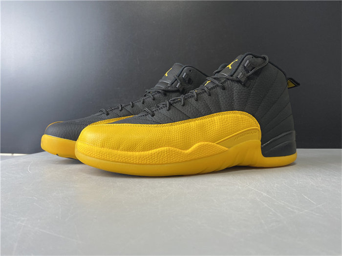 jordan 12 retro black university gold 130690-070