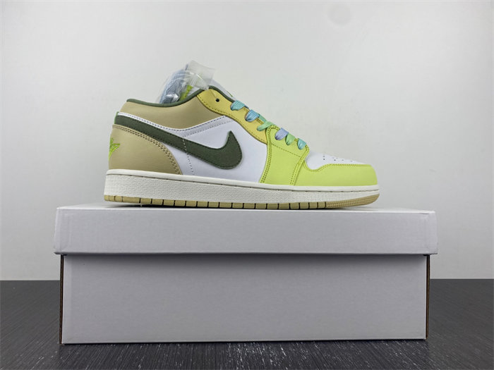 jordan 1 low sail white oil green fd9906-131