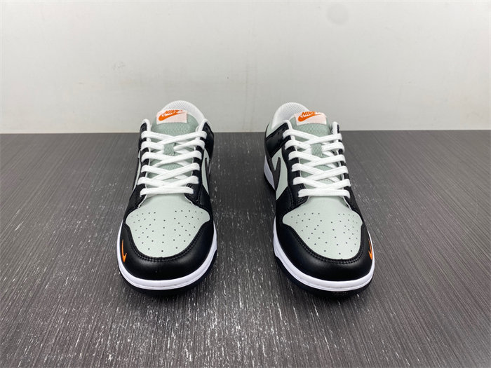 Nike Dunk Low Grey Black Orange Mini Swoosh FN7808-001