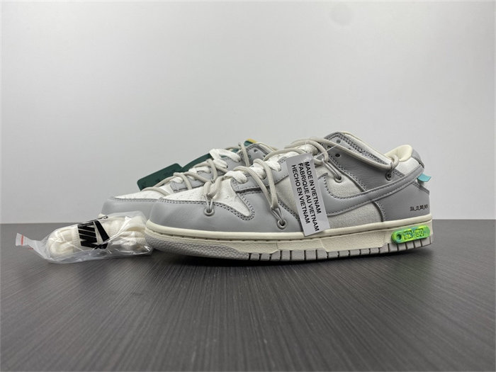 nike dunk low off-white lot 42 dm1602-117