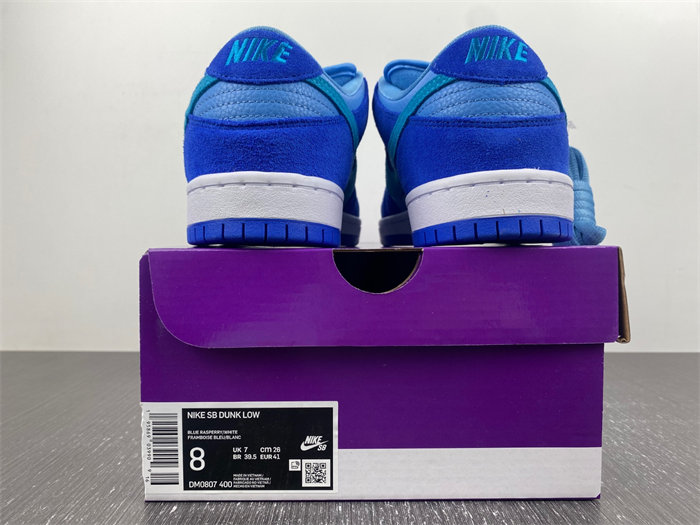 nike sb dunk low blue raspberry dm0807-400