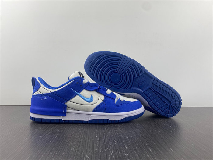 nike dunk low disrupt 2 white university blue dh4402-102