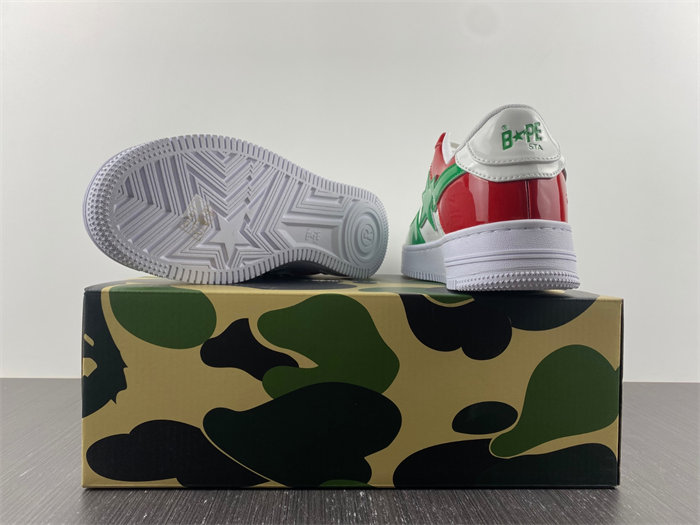 A Bathing Ape Bape Sta Low Green White Red