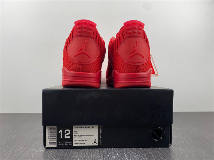 jordan 4 retro flyknit red aq3559-600