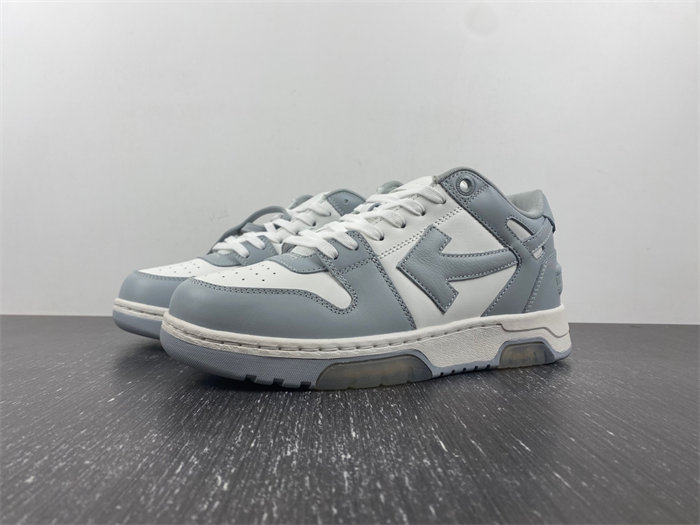 OFF-WHITE Out Of Office "OOO" Low Tops Grey White OMIA189S22LEA0010109