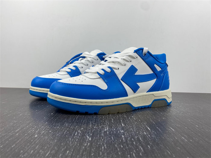 OFF-WHITE Out Of Office OOO Low Tops Blue White OWIA259F21LEA0010145